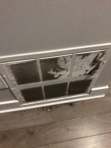 Dirty vent, vent cleaning
